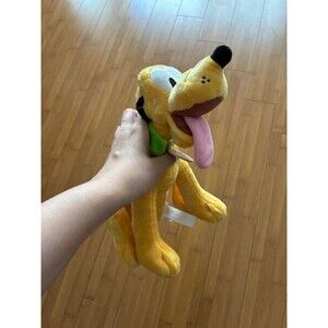 Disney Parks Pluto Plush If Found Return To Mickey Tag Stuffed Animal Dog 16"
